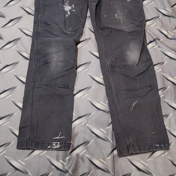 carhartt double knee relaxed fit work pants 33x34 (Fits 32x32) distressed paint - Picture 4 of 5